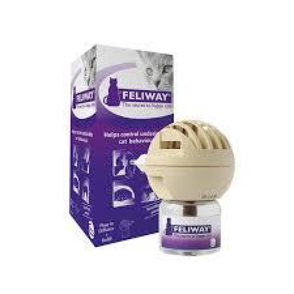 Коректор поведінки Ceva Feliway Фелівей для котів, комплект (електричний дифузор +1 флакон), 48 мл
