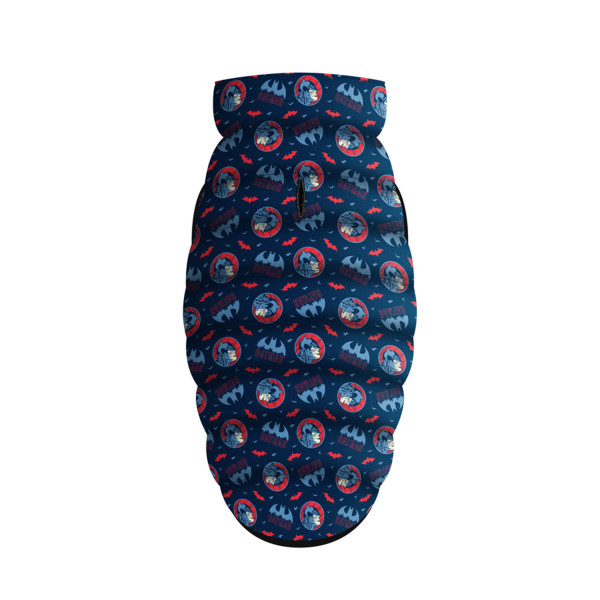 Курточка для собак WAUDOG Clothes з малюнком "Бетмен червоно-блакитний", M45, В 61-65 см, С 38-42 см