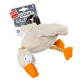 Игрушка для собак Утка с пищалкой GiGwi Catch &amp; fetch, текстиль, веревка, 36 см