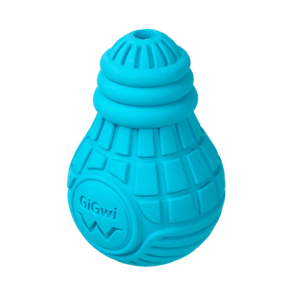 Іграшка для собак Лампочка резинова GiGwi Bulb Rubber, гума, S, блакитна