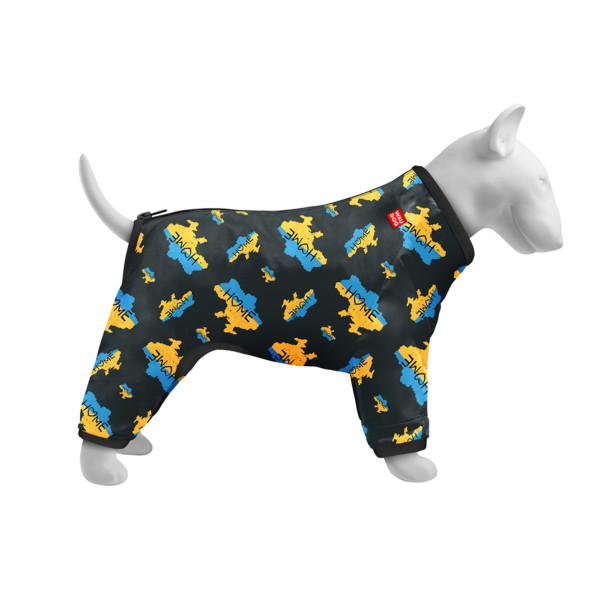 Вітровка для собак WAUDOG Clothes ,малюнок "Дім", M47, В 69-72 см, С 47-50 см
