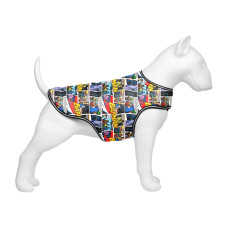 Курточка-накидка для собак WAUDOG Clothes, малюнок "Бетмен комікс", L, А 41 см, B 58-70 см, С 42-52 см