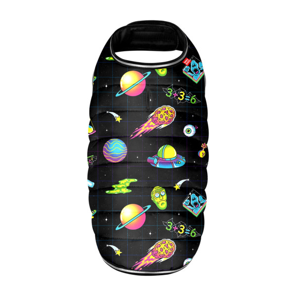 Курточка-накидка для собак WAUDOG Clothes, малюнок "Рік та Морті 2", L, А 41 см, B 58-70 см, С 42-52 см