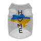 Майка для собак WAUDOG Clothes малюнок "Дім", сітка, M, B 38-41 см, C 20-23 см сірий