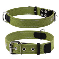 Ошейник для собак хлопчатобумажная тесьма CoLLaR Брезент (ширина 35мм, длина 51-63см)