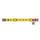 Нашийник для собак нейлоновий WAUDOG Nylon з QR паспортом, малюнок "Супермен 2", пластиковий фастекс, Ш 15 мм, Дов 25-35 см