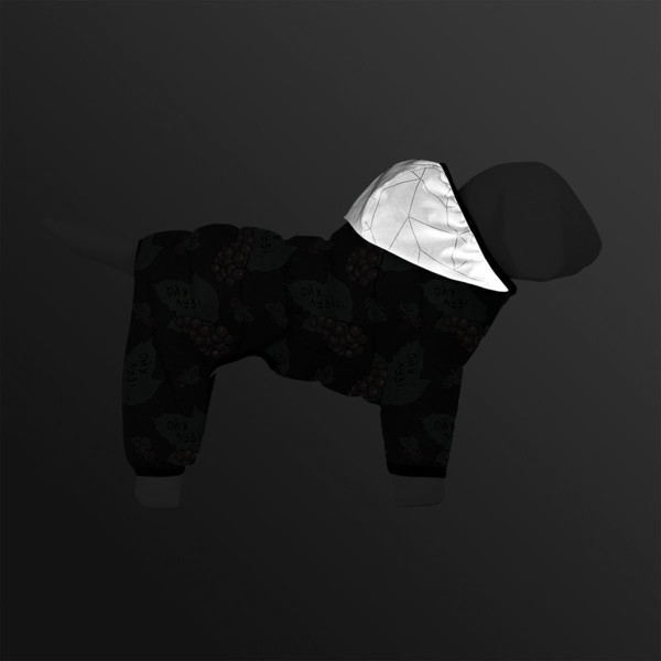 Комбінезон для собак WAUDOG Clothes малюнок "Калина", L55, В 77-79 см, С 47-50 см