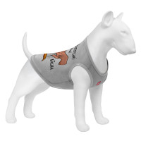 Майка для собак WAUDOG Clothes малюнок "Конотопські магічні війська", сітка, M, B 38-41 см, C 20-23 см сірий