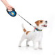 Поводок-рулетка для собак WAUDOG R-leash, рисунок "Знамя", M, до 25 кг, 5 м, светоотражающая лента черный