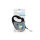 Повідець-рулетка для собак WAUDOG R-leash, малюнок "Прапор", XS, до 12 кг, 3 м, світловідбиваюча стрічка чорний