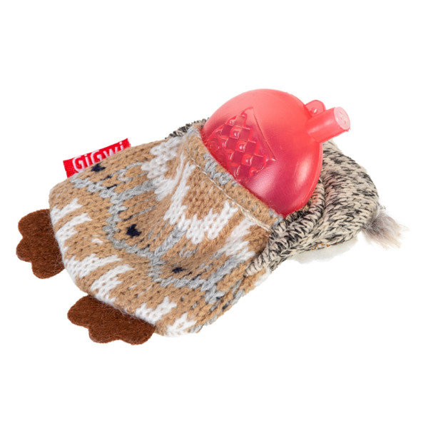 Іграшка для собак Сова з пищалкою GiGwi Plush, текстиль, 10 см