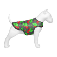 Куртка-накидка для собак WAUDOG Clothes, малюнок "Калина", L, А 41 см, B 58-70 см, С 42-52 см