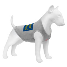 Майка для собак WAUDOG Clothes малюнок "Сміливість", сітка, XS, B 26-29 см, C 16-19 см сірий