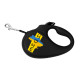 Поводок-рулетка для собак WAUDOG R-leash, рисунок "Дом", XS, до 12 кг, 3 м, светоотражающая лента черный