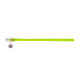 Ошейник для собак кожаный WAUDOG Glamour с QR паспортом, круглый, Д 8 мм, Длин 25-33 см салатовый