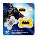 Адресник для собак і котів металевий WAUDOG Smart ID з QR паспортом, малюнок "Бетмен лого", кістка, Д 40 мм, Ш 28 мм