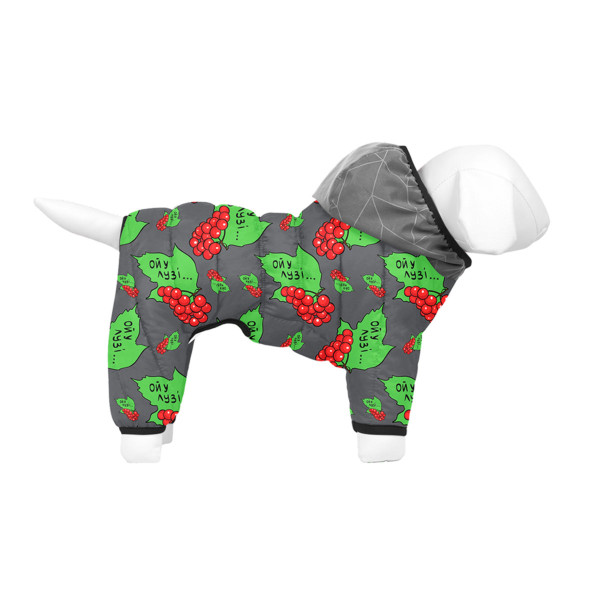 Комбінезон для собак WAUDOG Clothes малюнок "Калина", S30, В 57-59 см, С 40-43 см
