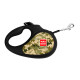 Повідець-рулетка для собак WAUDOG R-leash, малюнок "Мілітарі", L, до 50 кг, 5 м, світловідбиваюча стрічка