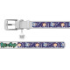 Нашийник для собак шкіряний WAUDOG Design з QR паспортом, малюнок "Рік та Морті 2", M, Ш 20 мм, Д 29-38 см, білий