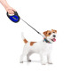 Повідець-рулетка для собак WAUDOG R-leash, малюнок "Сміливість", M, до 25 кг, 5 м, світловідбиваюча стрічка чорний