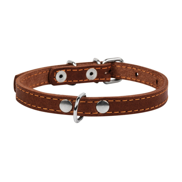 Нашийник "CoLLaR одинарний (ширина 12мм, довжина 24-32см) коричневий