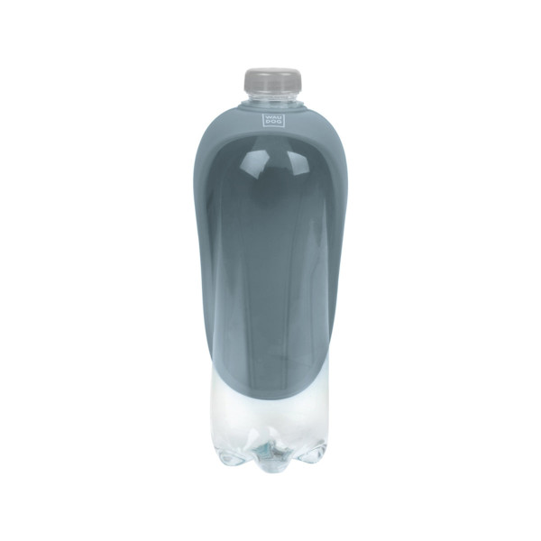 Поїлка-насадка на пляшку WAUDOG Silicone, 165х90 мм сірий