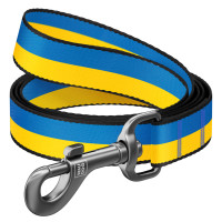 Поводок для собак из нейлона WAUDOG Nylon рисунок "Colors of freedom", размер L-XXL, Ш 25 мм, Д 122 см