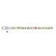 Нашийник WAUDOG Design з малюнком "Мозаїка", преміум шкіра, металева пряжка (ширина 25 мм, довжина 38-49 см) білий