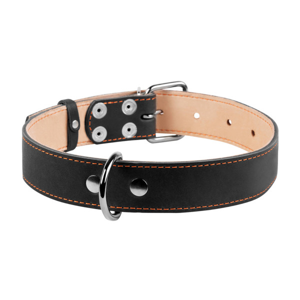 Нашийник "CoLLaR" подвійний (ширина 35мм, довжина 48-63см) чорний