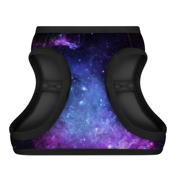 Шлея для собак м'яка WAUDOG Clothes з QR-паспортом, малюнок "NASA21", S2 B 46-50 см, C 43-45 см
