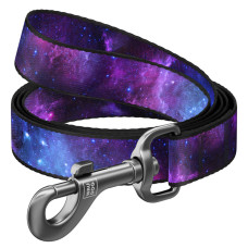 Поводок для собак нейлоновый WAUDOG Nylon, рисунок "NASA21", M, Ш 20 мм, Длин 122 см