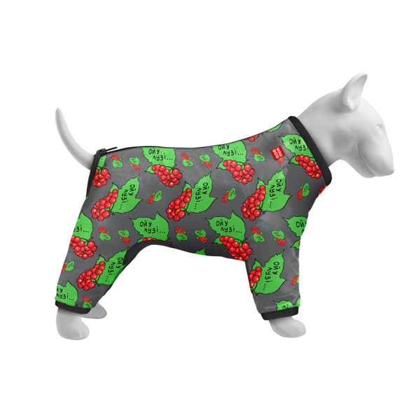 Вітровка для собак WAUDOG Clothes, малюнок "Калина", L55, В 77-79 см, С 50-55 см