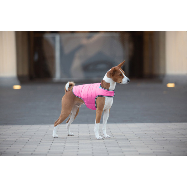 Курточка-накидка для собак AiryVest, S, B 41-51 см, С 25-35 см рожевий