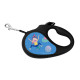 Повідець-рулетка для собак WAUDOG R-leash, малюнок "Рік та Морті 3", XS, до 12 кг, 3 м, світловідбиваюча стрічка чорний