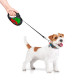 Поводок-рулетка для собак WAUDOG R-leash, рисунок "Калина", S, до 15 кг, 5 м, светоотражающая черная лента