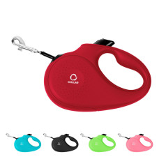Повідець-рулетка CoLLaR для собак, розмір XS, 12 кг, 3 м, стрічка червоний