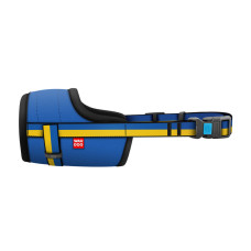 Намордник для собак WAUDOG Nylon, малюнок "Colors of freedom", пластиковий фастекс, розмір L, О 25-34 см