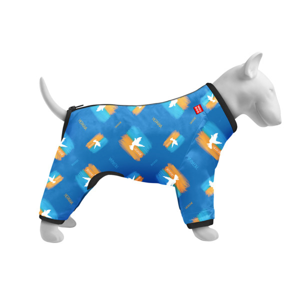 Вітровка для собак WAUDOG Clothes, малюнок "Прапор", XS22, В 30-34 см, С 19-21 см