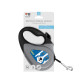 Повідець-рулетка для собак WAUDOG R-leash, малюнок "Патрон", M, до 25 кг, 5 м, світловідбиваюча стрічка