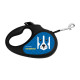 Повідець-рулетка для собак WAUDOG R-leash, малюнок "Патрон", M, до 25 кг, 5 м, світловідбиваюча стрічка