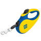 Повідець-рулетка для собак WAUDOG R-leash, малюнок "Colors of freedom", XS, до 12 кг, 3 м, світловідбивна стрічка