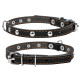 Ошейник &Cot;CoLLaR одинарный с украшениями (ширина 14мм, длина 27-35см) черный