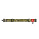 Нашийник для собак нейлоновий WAUDOG Nylon з QR-паспортом, малюнок "Мілітарі", металевий фастекс, XXL, Ш 35 мм, Дов 46-70 см