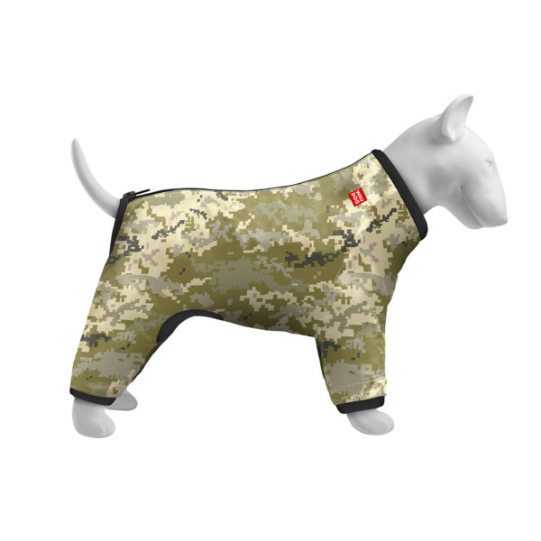 Вітровка для собак WAUDOG Clothes, малюнок "Мілітарі", S30, В 57-59 см, С 44-46 см