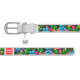 Нашийник WAUDOG Design з малюнком "Емаль", преміум шкіра, металева пряжка (ширина 15 мм, довжина 27-36 см) білий