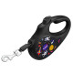 Поводок-рулетка для собак WAUDOG R-leash, рисунок "NASA", L, до 50 кг, 5 м, светоотражающая лента черный