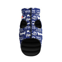 Курточка для собак WAUDOG Clothes с рисунком "Бэтмен бело-голубой", L55, В 77-80 см, С 50-55 см