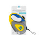 Повідець-рулетка для собак WAUDOG R-leash, малюнок "Colors of freedom", M, до 25 кг, 5 м, світловідбивна стрічка