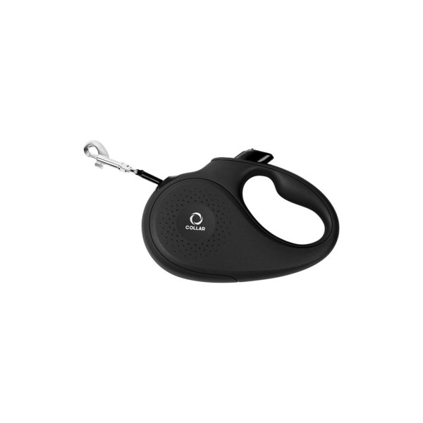 Повідець-рулетка CoLLaR для собак, розмір XS, 12 кг, 3 м, стрічка чорний