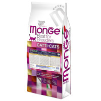 Сухий корм для котів Monge Cat Bwild Low Grain м'ясо зайця, 10 кг